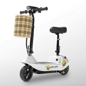 앉아서타는 출퇴근 미니 전동킥보드 스쿠터 전동키보드 전기차 10AH 의자 전기 배달