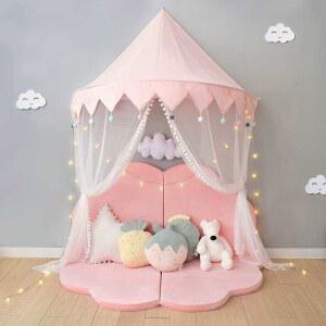 학생방 공주방꾸미기 스테인리스 방한 8미터 핑크커튼 카페 사무실 캐노피 화이트 핑크