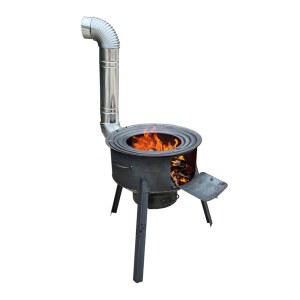스텐연통 가마솥 장작 곤로 쓰레기소각로 소형소각로 주물 화목난로 35 35CM 주택 패키지