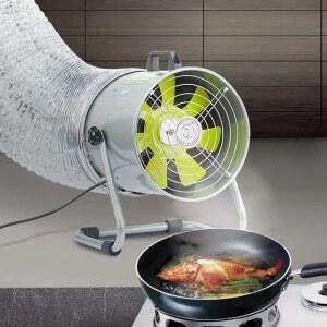 냄새 소범위 화목난로 배기 배출기 강력한 환기 비닐하우스 역풍 작업장 6인치 음소거