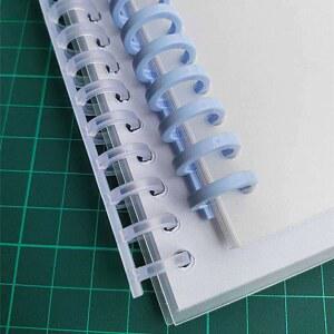 34홀 클릭링 제본링 50개 포장 바인딩 A5 흰색 내경 24 50입 40개 화이트 40매