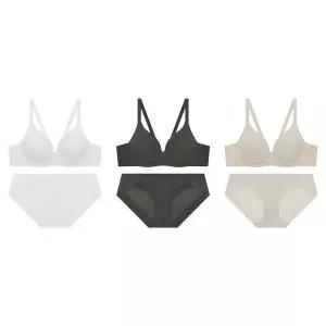 [게스언더웨어](강남점)(3종SET)에어푸쉬 심플 무빙 와이어브라+팬티세트(GEWBR512/BP512)