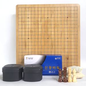 행복한 대나무 2cm 원목 바둑체스판_장석2호바둑알 바둑판 체스알 대나무 바둑알케이스