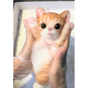 장인이 만든 고양이 말랑이 소형 클레이 고양이발말랑이 핸드메이드 3개 찐득볼 피규어 추가