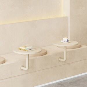 카페 테이블 원형 라운드 130x80cm 원형90CM 4인용 커피 선반 원형75cm 오버