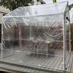 투명 텐트 방수 천막 쉘터 방수천막 투명텐트 원터치 글램핑 온실 2X3m 4면 투명 썬룸