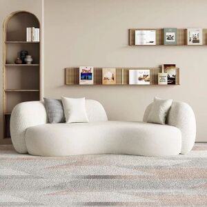 북유럽 조약돌소파 양털구름 라운드소파 곡선 더블소파