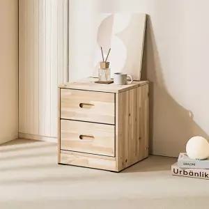 [데코라인] 나리 원목 2단 서랍장