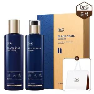 [닥터지] 블랙스네일 베이직 2종 세트 (토너150mL, 에멀전150mL) [증정]쇼핑백(중)