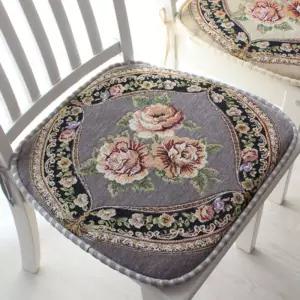 고급 좌식 인테리어 바닥 거실 의자 자수 사각 쿠션 북유럽식 식탁 쇼파 방석 G351