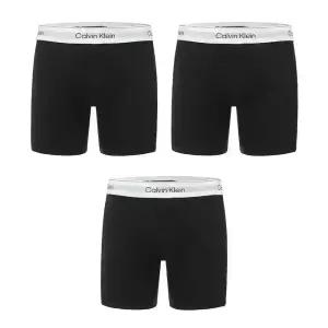 CK 캘빈클라인 코튼 스트레치 3팩 박서브리프 남성 언더웨어 팬티 블랙 NB4394-001