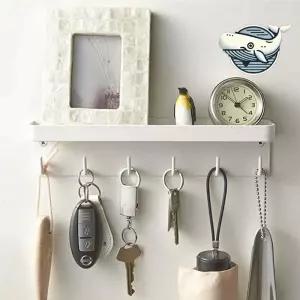 무타공 자석 선반 키홀더 실용적인 현관 정리함