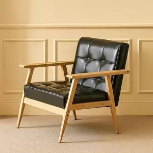 리버퍼니쳐 믹셀 1인쇼파 우드프레임 카페 휴게실 사무실