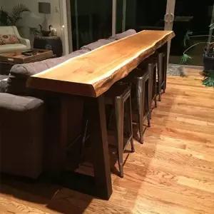 우드 홈카페 테이블 홈바 조리대 인테리어 원목 아일랜드 식탁