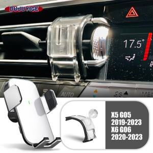 자동차 휴대폰 거치대 특수 고정 브래킷  태양  무선 충전  BMW X5 G05 2019-2023