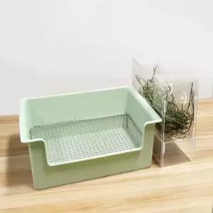 친칠라 토끼 건초렉 아크릴 사료통 반려동물 식기 먹이통 청결용품