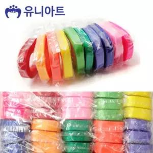 유니아트 (리본) 막 리본 2cm x 50롤 (색상별 5개입)/색상/리본끈/포장용/공예/컬러/화분/포장끈/고급/공단