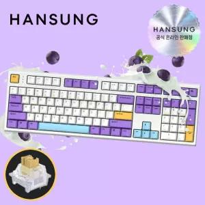 한성 GK787SE 오피스마스터 블루베리스무디 저소음 브라운슈가 토독 키보드