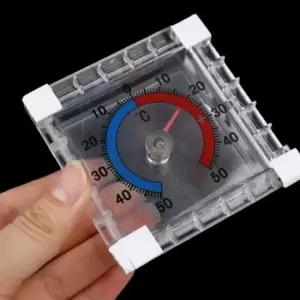소형 사각 온도계 - 실내외 실외설치용 - 투명 플라스  실내온도계  실외온도계