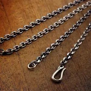 남자 체인목걸이 2.5m S925 스털링실버 체인 힙합 남성 악세사리 트렌디