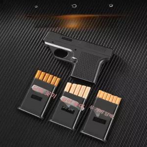 200ml 불꽃 장착 권총 스타일 담배 케이스 라이터