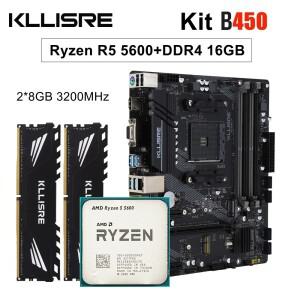 [로로구대]Kllisre amd ryzen B450 키트 5 R5 5600 cpu DDR4 16GB (2x8GB) 3200MHz 메모리 B450M AM4 메인