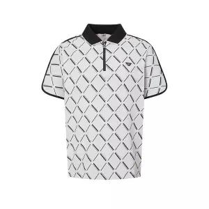 [닥스]25FW PREMIUM 여성 아가일패턴 나글란 반팔티 DNTS5C616OW_s