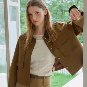 [AK수원점] [올리브데올리브] 플랩 포켓 카라 배색 점퍼 OW4AM8180