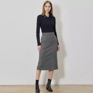 [쉬즈미스][쉬즈미스(SHESMISS)] 젠트리 슬릿 니트 스커트 (택가격 178000원)