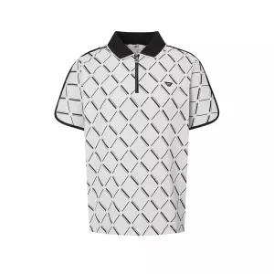 [AK수원점] [닥스] 25FW PREMIUM 여성 아가일패턴 나글란 반팔티 DNTS5C616OW