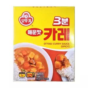 오뚜기 3분 카레 매운맛 200g  짜장 미트볼 햄버그스테이크
