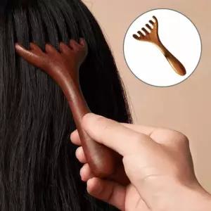 마사지 두피 괄사빗 머리지압 얼굴 우드 안마기 관리 맛사지기구 시원한