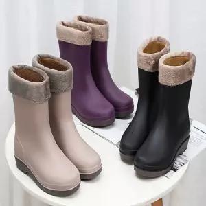 여성 겨울 기모 안감 방한 장화 작업화 스노우 부츠