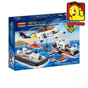 타운 해양경찰 해양구조대3종 인명구조작전 2501 옥스포드 블록 장난감