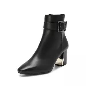 [롯데백화점]탠디 여성 소가죽 앵클부츠 (굽 7CM) 723708_K-040 _KD