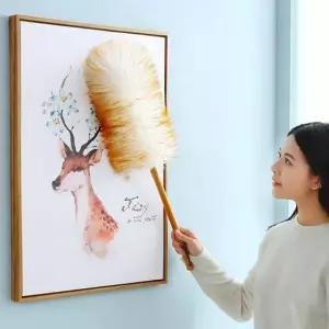 양털 먼지털이 양모 털 먼지떨이 타조 (WFJYH3W)