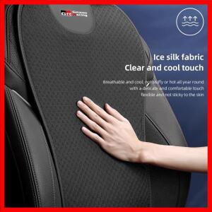 자동차 시트 패드 등받이 매트 Gazoo Racing 용 아이스 실크 아마 시트 쿠션 커버 Toyota TRD Corolla Yari