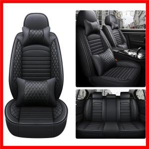 5 인용 PU 가죽 범용 카시트 커버 풀 세트 전면 후면 시트 쿠션 세단 SUV 시트 용 스크래치 방지 보호