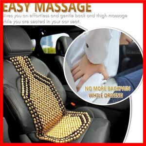범용 목재 자동차 시트 쿠션 목재 두꺼운 시트 매트 커버 여름 마사지 쿨 비즈 시트 지지대 비즈 S2O6