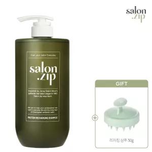 정샘물 x 살롱집 단백질 리차징 샴푸 1,000ml [ 탈모증상완화 기능성 ](+샴푸브러쉬)