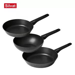 실바트 벨리나 IH 단조 프라이팬 3종 세트(24팬+24웍+28팬)