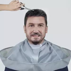 가운 미용 헤어 받침대 머리카락 방수원단 커트보 소품 셀프 이발