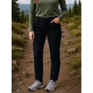 [하프클럽/마운티아]여성 겨울 기모 본딩 팬츠 블랙_1MQPNW2506