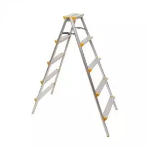 5단 미끄럼 방지 발판 사다리 철제 계단 휴대용 (WFK5XSK)