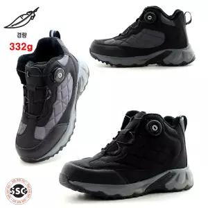 [경량 332g 기모안감 미끄럼방지 고무창 4cm] 가볍고 발등편한 다이얼보아 착화감좋은 남성 여성 튼튼한 트레킹 하이탑 겨울 패딩 따뜻한 방한화 CK-777