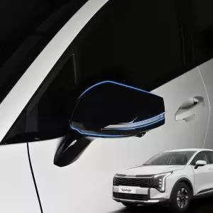 더뉴 스포티지 NQ5 몰딩 사이드 튜닝 미러 드레스업 기스방지커버 크롬죽이기