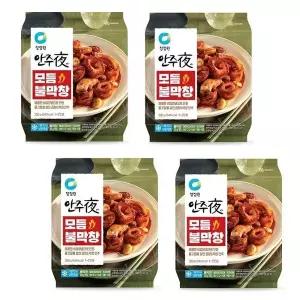 [청정원] 청정원 안주야 모듬불막창 300g x 4개 맛있는 안주 야식 간편한 조리 가정 야외 캠핑