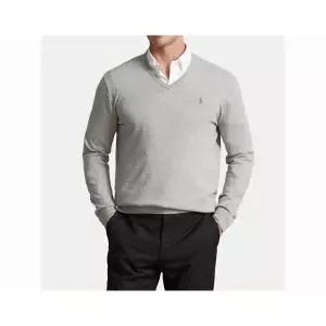 POLO RALPHLAUREN 25FW 피마 코튼 브이넥 니트 (710670789002 )