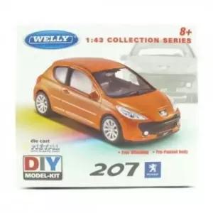 푸조 207 금속 조립킷 모형차 자동차 조립모형 (WFK80WG)