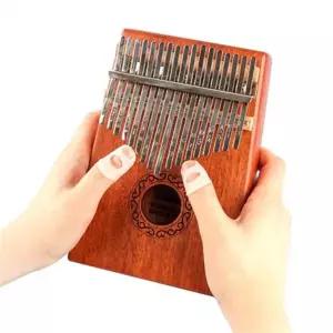 어쿠스틱 칼림바 입문용 수공예 마호가니 칼림바 악기 선물용 클리너 스티커 손가락 멜로디 피아노 교육용